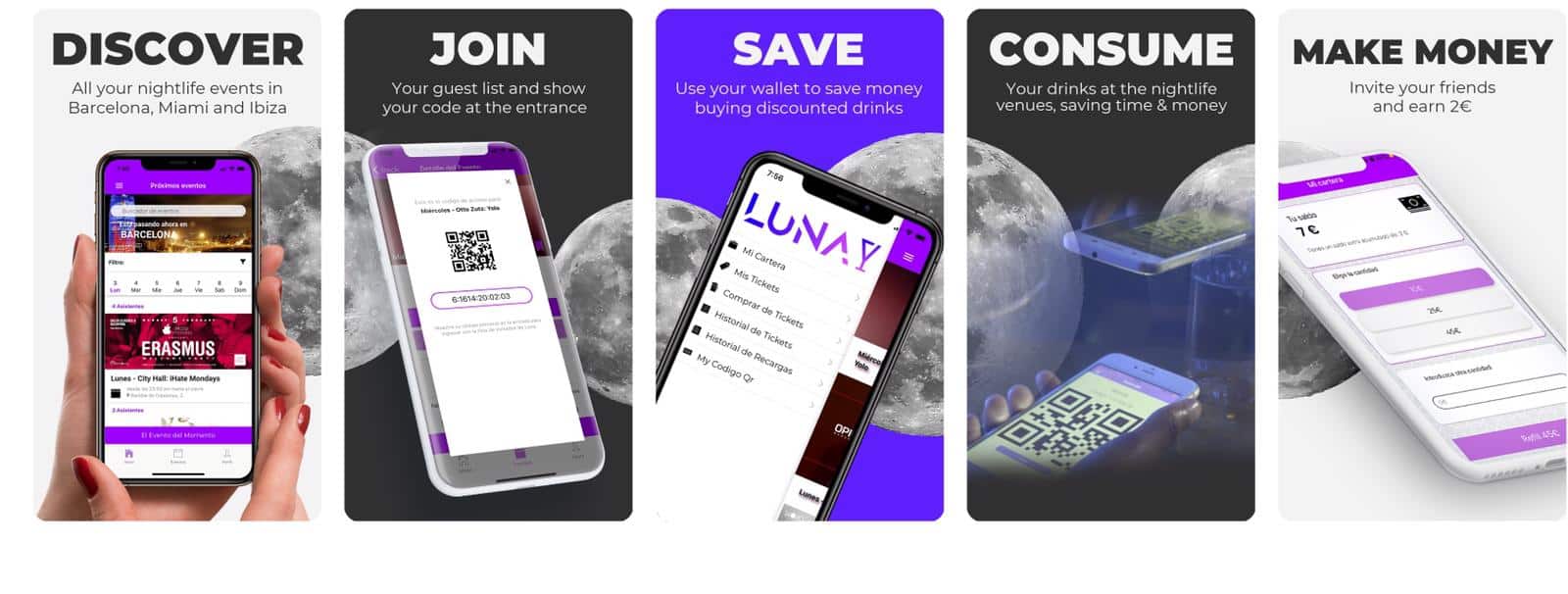 Diseño estrátegico para Luna: Clubs & Drinks (2023)